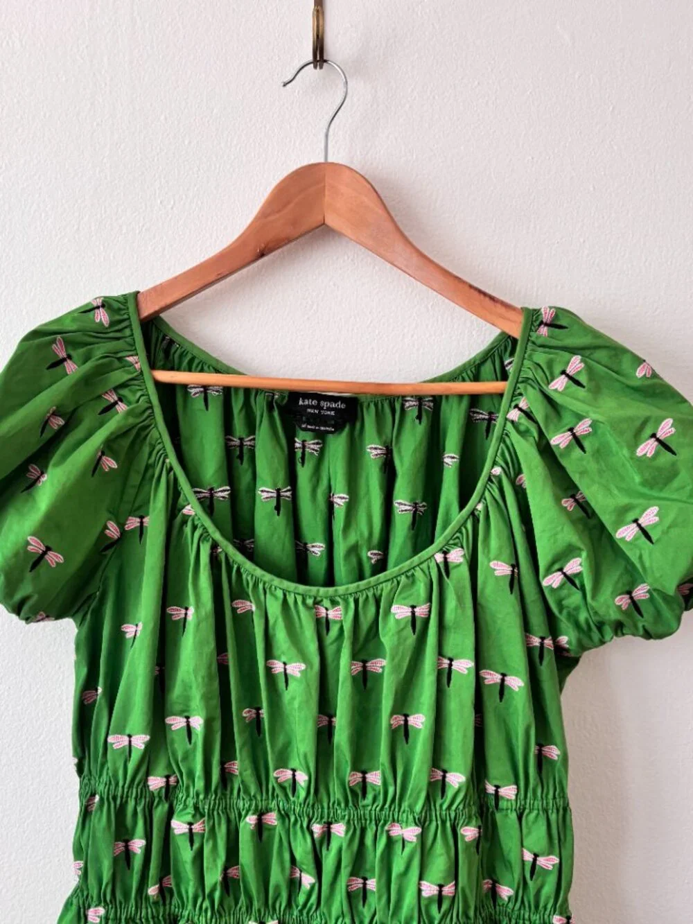Kate Spade Dragonfly Riviera Midi Dress in Green